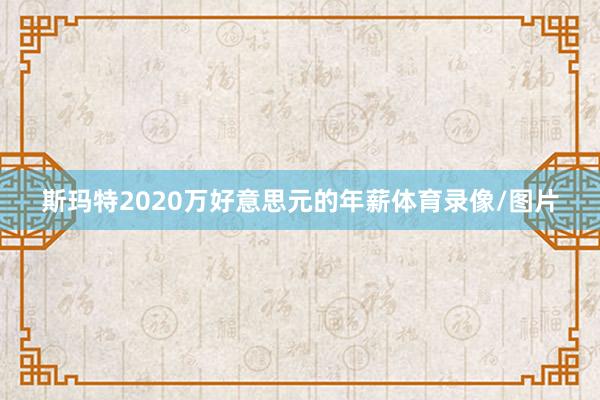 斯玛特2020万好意思元的年薪体育录像/图片