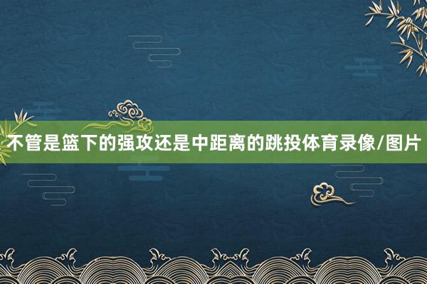 不管是篮下的强攻还是中距离的跳投体育录像/图片